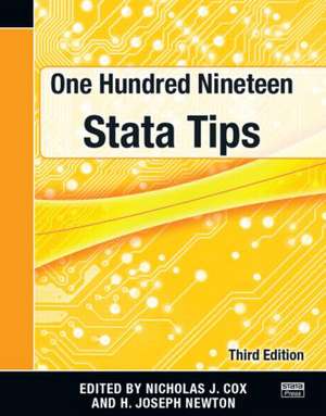 One Hundred Nineteen Stata Tips, Third Edition de Nicholas J. Cox