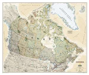 Canada Executive, laminated: Wall Maps Countries & Regions de National Geographic Maps