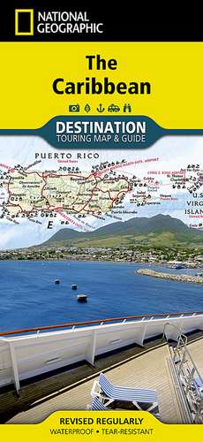 Caribbean: Destination Map de National Geographic Maps