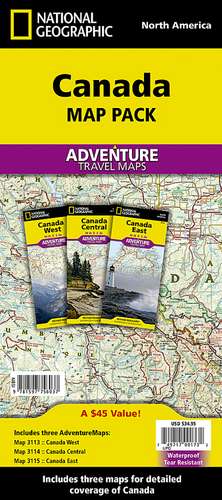 Canada, Map Pack Bundle: Travel Maps International Adventure/Destination Map