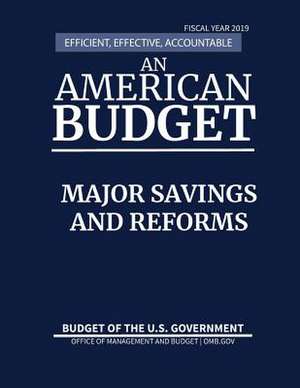 Major Savings and Reforms, Budget of the United States, Fiscal Year 2019 de Office of Management and Budget