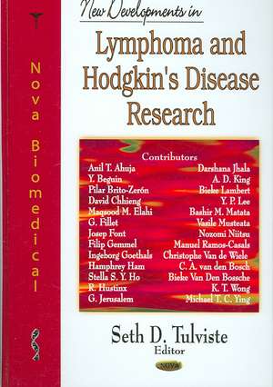 New Developments in Lymphoma and Hodgkin's Disease Research de Seth D. Tulviste