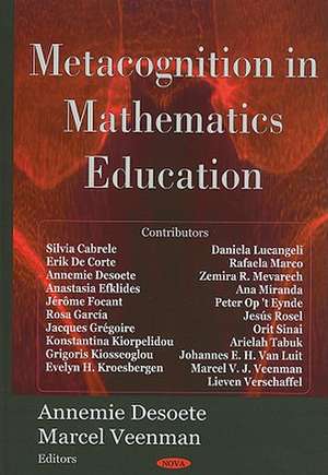 Metacognition in Mathematics Education de Silvia Cabrele