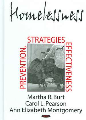 Homelessness: Prevention, Strategies & Effectiveness de Martha R Burt