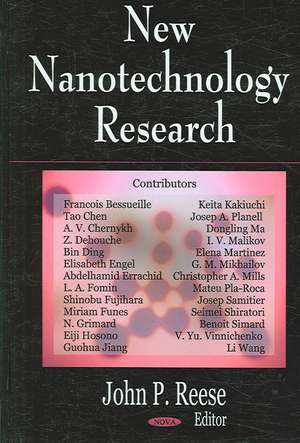 New Nanotechnology Research de John P Reese