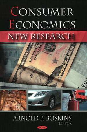 Consumer Economics de Arnold P. Boskins