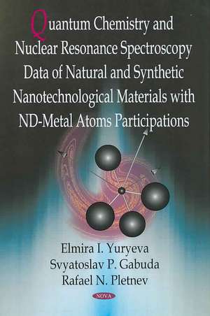 Quantum Chemistry and Nuclear Resonance Spectroscopy Data of Natural and Synthetic Nanotechnological Materials with Nd-Metal Atoms Participations de Elmira I. Yuryeva