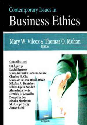 Contemporary Issues in Business Ethics de Mary W. Vilcox