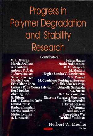 Progress in Polymer Degradation & Stability Research de Herbert W Moeller