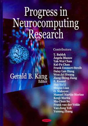 Progress in Neurocomputing Research de Gerald B. Kang