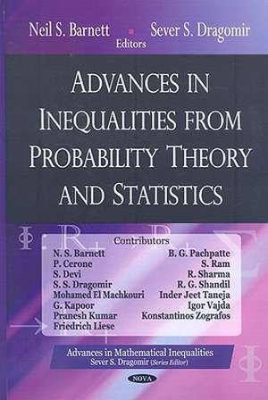 Advances in Inequalities from Probability Theory and Statistics de Neil S. Barnett