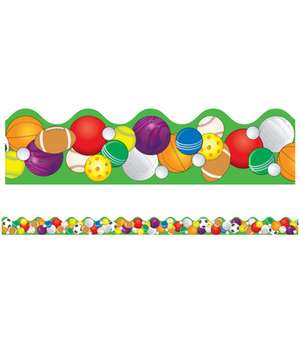 Sports Balls Scalloped Borders de Carson-Dellosa Publishing