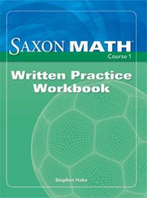 Written Practice Workbook de Saxpub