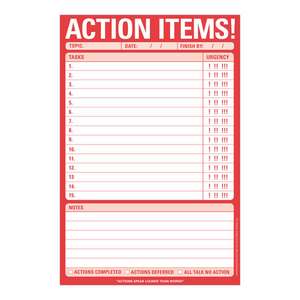 Knock Knock Action Items Pad