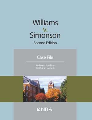 Williams V. Simonson: Case File de Anthony J. Bocchino