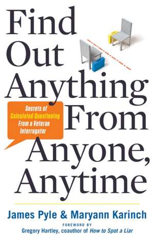 Find Out Anything from Anyone, Anytime: Secrets of Calculated Questioning from a Veteran Interrogator de James O. Pyle