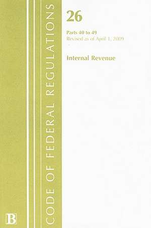 Internal Revenue, Parts 40 to 49 de Internal Revenue Service