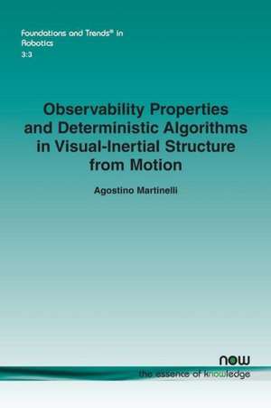 Observability Properties and Deterministic Algorithms in Visual-Inertial Structure from Motion: A Survey de Agostino Martinelli