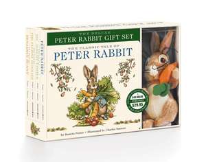 The Peter Rabbit Deluxe Plush Gift Set: The Classic Edition Board Book + Plush Stuffed Animal Toy Rabbit Gift Set de Beatrix Potter