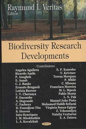 Biodiversity Research Developments de Raymund I. Veritas