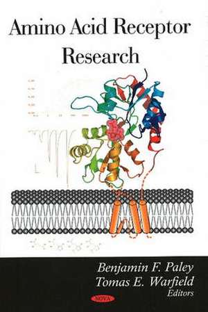 Amino Acid Receptor Research de Benjamin F. Paley