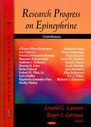 Research Progress on Epinephrine de Arnold G. Lawson