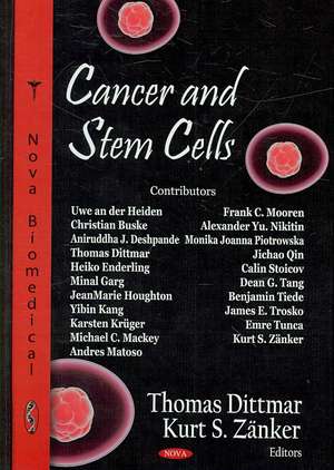 Cancer and Stem Cells de Thomas Dittmar