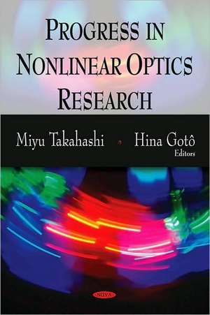 Progress in Nonlinear Optics Research de Miyu Takahashi