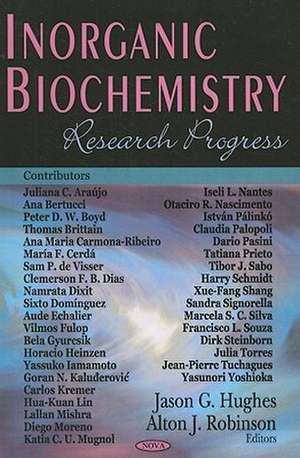 Inorganic Biochemistry de Jason G. Hughes