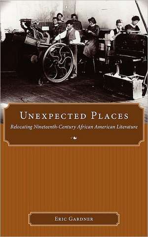 Unexpected Places: Relocating Nineteenth-Century African American Literature de Eric Gardner