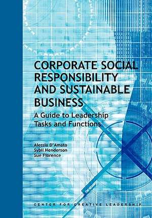 Corporate Social Responsibility and Sustainable Business de Alessia D'Amato