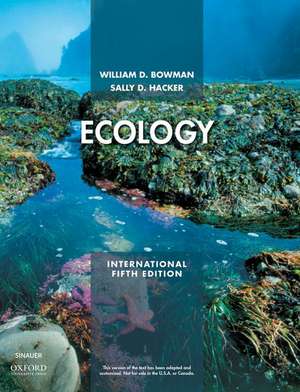 Ecology: International Edition de William D. Bowman