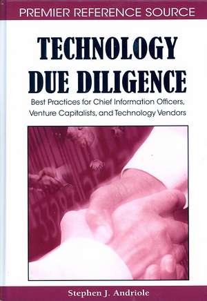 Technology Due Diligence de Stephen J. Andriole