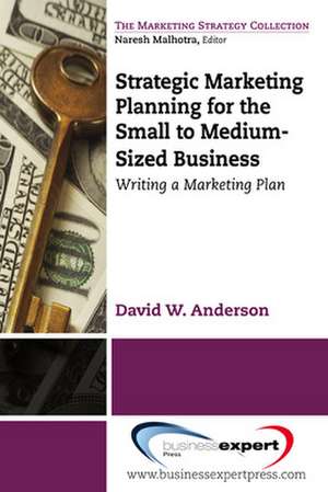 Strategic Marketing Planning for the Small to Medium-Sized Business: Writing a Marketing Plan de David Anderson