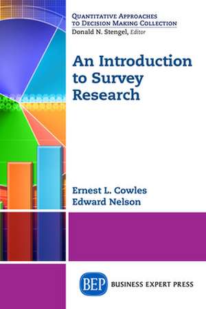 An Introduction to Survey Research de Ernest Cowles