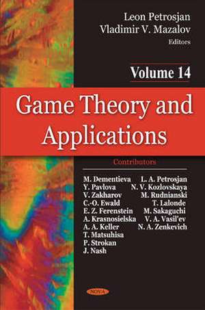 Game Theory and Applications de Leon Petrosjan