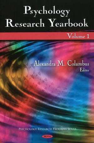 Psychology Research Yearbook de Alexandra M. Columbus