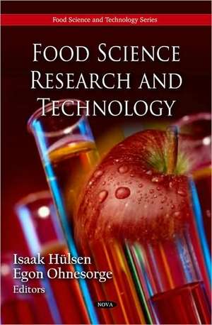 Food Science Research and Technology de Isaak Hulsen