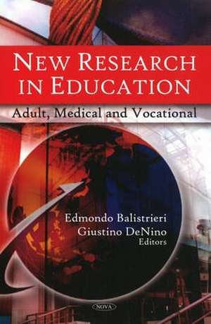 New Research in Education de Edmondo Balistrieri