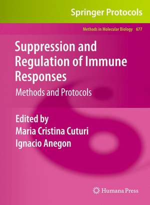 Suppression and Regulation of Immune Responses: Methods and Protocols de Maria Cristina Cuturi