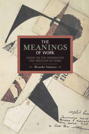 Meanings Of Work, The: Essays On The Affirmation And Negation Of Work: Historical Materialism, Volume 43 de Ricardo Antunes