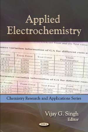 Applied Electrochemistry de Vijay G Singh