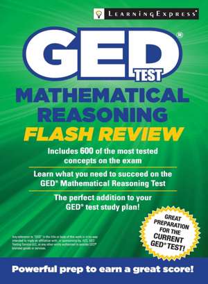 GED Test Mathematics Flash Review de LearningExpress LLC