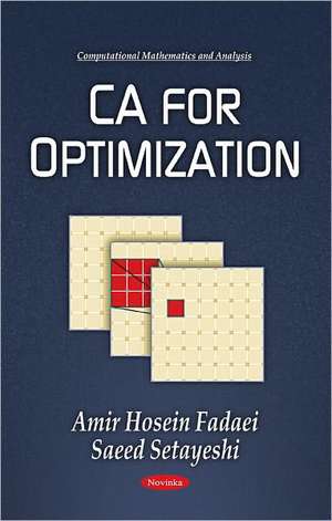 CA for Optimization de Saeed Setayeshi