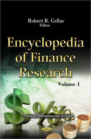 Encyclopedia of Finance Research de Robert B. Gellar