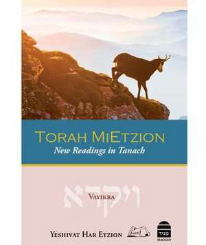 Torah Mietzion: Vayikra de Ezra Bick