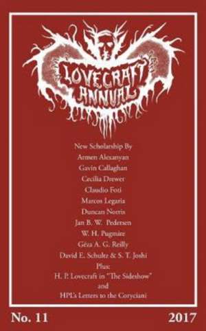 Lovecraft Annual No. 11 (2017) de S. T. Joshi