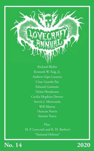 Lovecraft Annual No. 14 (2020) de S. T. Joshi