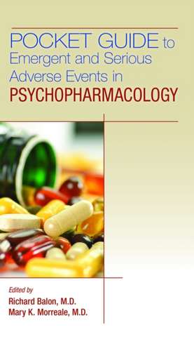 Pocket Guide to Emergent and Serious Adverse Events in Psychopharmacology de Mary K. Morreale