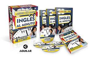 Inglés al minuto Audio Pack (Libro + 4 CDs) de Aguilar